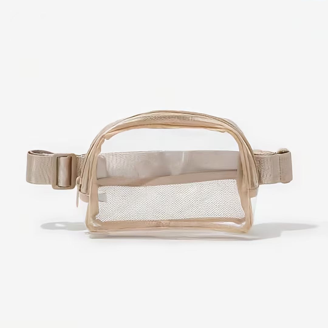 Monogrammed Clear Belt Bag