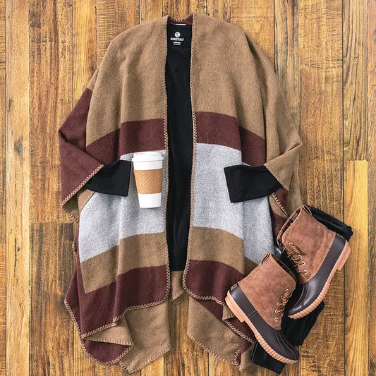 Striped Poncho