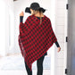 Monogrammed Buffalo Plaid Poncho