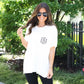 Monogrammed Short Sleeve Tunic