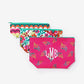 Monogrammed Packable Cosmetic Bags