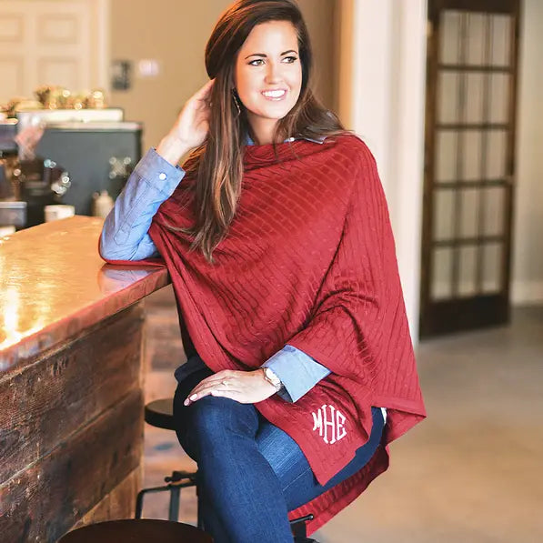 Monogrammed Poncho