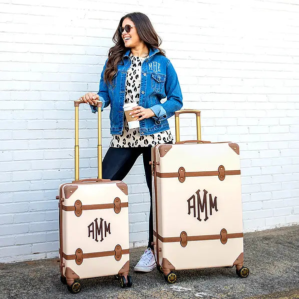 Monogrammed Vintage Suitcase