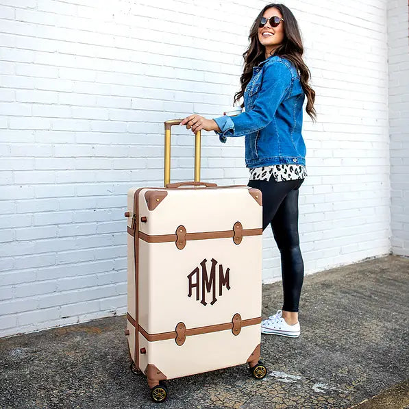 Monogrammed Vintage Suitcase