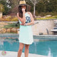 Monogrammed High Neck Cover Up Dress