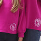 Monogrammed Puff Sleeve Sweatshirt