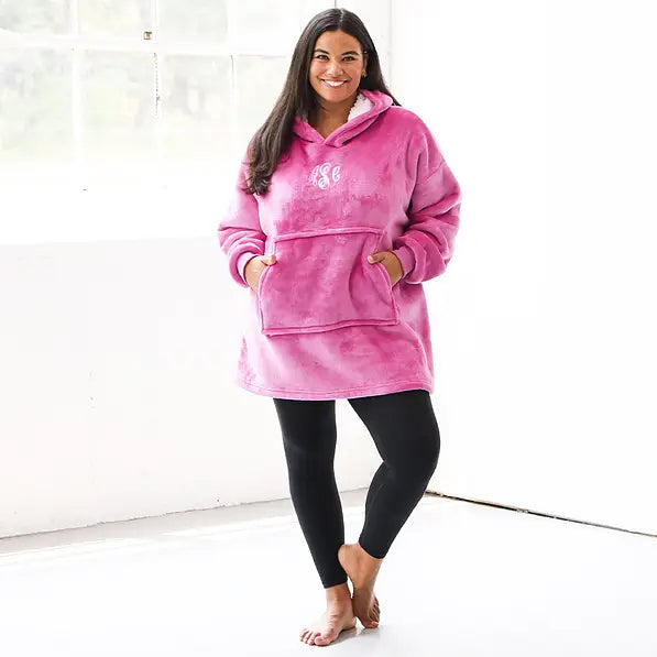 Monogrammed Blanket Hoodie