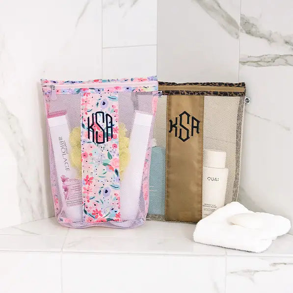 Monogrammed Shower Bag