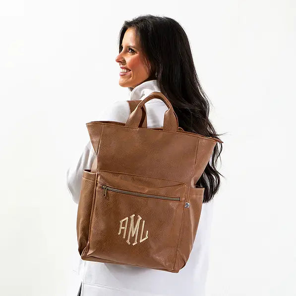 Monogrammed Commuter Backpack