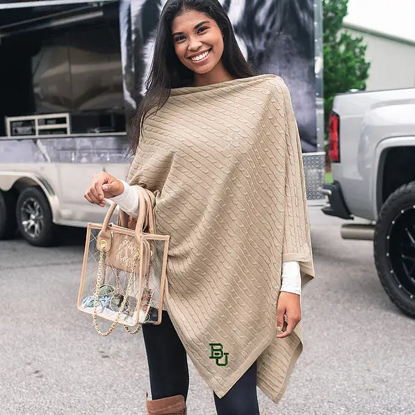 Baylor Bears Poncho in Camel