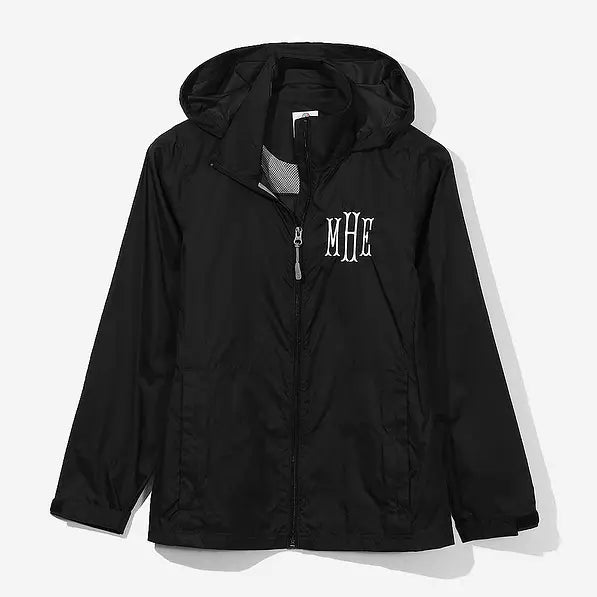 Monogrammed Lightweight Rain Jacket