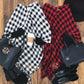 Monogrammed Buffalo Plaid Poncho