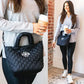 Monogrammed Diamond Quilted Crossbody