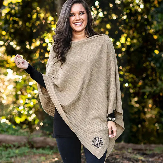 Monogrammed Poncho