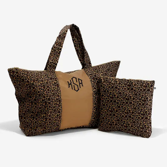 Monogrammed Packable Weekend Duffel Bag