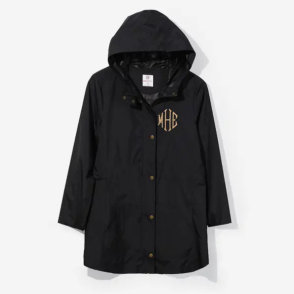 Monogrammed Rain Jacket