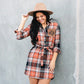 Monogrammed Plaid Dress