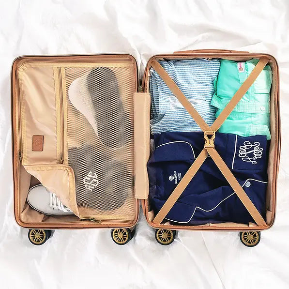 Monogrammed Vintage Carry-On Suitcase