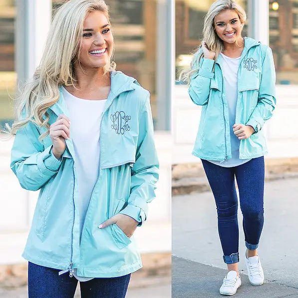 Monogrammed New England Rain Jacket