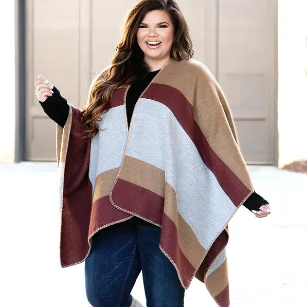 Striped Poncho